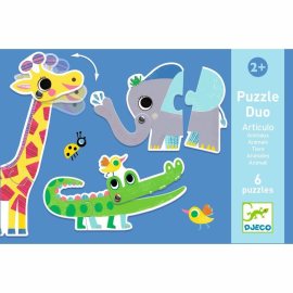 Djeco Puzzle Duo Articulo Animals 12ks