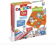 Carioca Omaľovánkové Puzzle s motívom vesmíru s 12 farebnými fixkami - cena, porovnanie