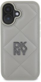 DKNY PU Leather Quilted Stack Logo iPhone 16 Plus