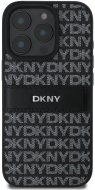 DKNY PU Leather Repeat Pattern Tonal Stripe iPhone 16 Pro Max - cena, porovnanie