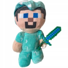 Plush Minecraft Steve diamantový 21cm