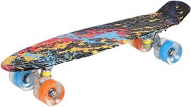 Enero Penny board 56 cm s LED kolieskami, PAINTED