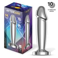 Afterdark Sarmy Metal Vibrating Dildo Plug M - cena, porovnanie