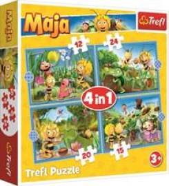 Trefl Puzzle Včelka Mája: Dobrodružství 4v1