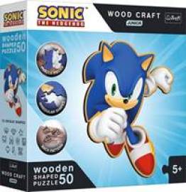 Trefl Wood Craft Junior puzzle Chytrý Ježek Sonic