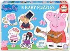 Educa Baby puzzle Prasátko Peppa 2 5v1