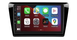 Hizpo 9" Autorádio Škoda Rapid Android Auto, Apple CarPlay, parkovacia kamera 8 + 64 GB, 8 jadier