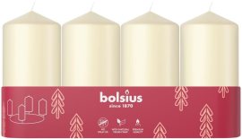 Bolsius Pillar Soft Pearl 4 ks, 534g