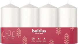 Bolsius Pillar Cloudy White 4 ks, 534g