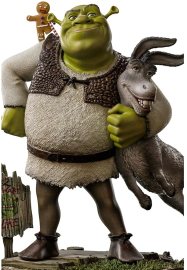 Iron Studios Shrek - Donkey And The Gingerbread Man - Deluxe Art Scale 1/10