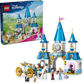 Lego Disney Princess 43275 Popoluškin zámok a kočiar s koňmi