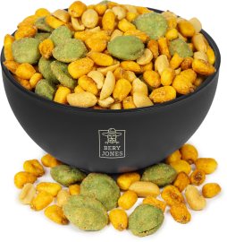 Bery Jones Slaný mix - arašidy s wasabi a kukuricou 500g