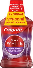 Colgate Max White Purple Reveal 2x500ml