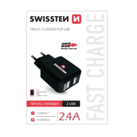 Swissten Smart IC 2x USB 2.1A Power