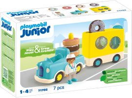 Playmobil 71702 Junior: Bláznivý Donut Truck s funkciou ukladania a triedenia