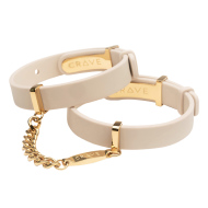 Crave ID Cuffs Beige/18kt Gold Plated - cena, porovnanie