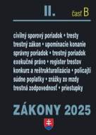 Zákony II B/2025 - Trestné právo, súdne spory a exekúcie - cena, porovnanie