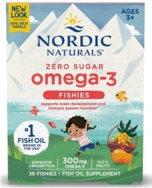 Nordic Naturals Omega 3 želé rybky 36ks