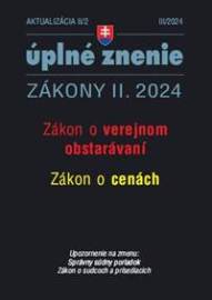 Aktualizácia II/2 2024 Zákon o verejnom obstarávaní Zákon o cenách