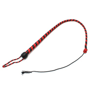 Kiotos Leather Whip Black & Red 90cm - cena, porovnanie