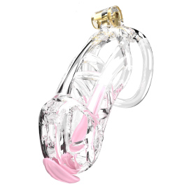 Cellmate Guardian Chastity Cage Clear Size 4