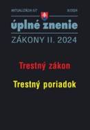 Aktualizácia II/7 2024 Trestný zákon, Trestný poriadok - cena, porovnanie