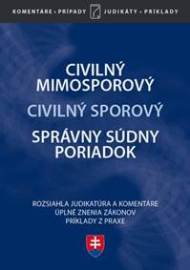 Civilný mimosporový Civilný sporový Správny súdny poriadok