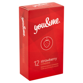 Primeros You&Me Strawberry Condoms 12ks