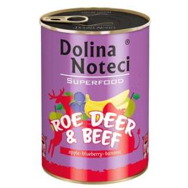 Dolina Noteci Premium SuperFood srnka a hovädzie mäso 400g