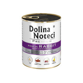 Dolina Noteci Premium bohaté na králika s brusnicami 800g