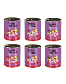 Dolina Noteci  SuperFood srnka a hovädzie mäso 6x800g