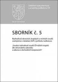 Sborník č. 5 Závazky z právních jednání přenechání věci k užití jinému