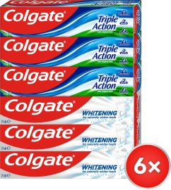 Colgate Colgate Whitening & Triple Action 6x75ml