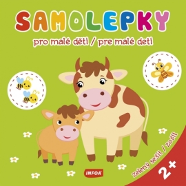 Samolepky pre malé deti - zelený zošit