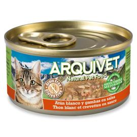 Arquivet Cat konzerva s príchuťou tuniaka a kreviet 80g