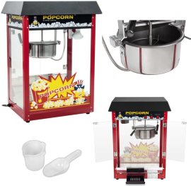 Royal Catering Barový popcornovač s černým baldachýnem