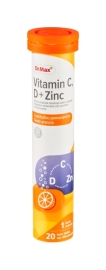 Dr. Max Pharma Vitamin C, D + Zinc 20ks