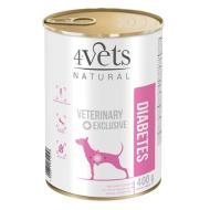 4vets Natural Veterinary Exclusive Diabetes 400g - cena, porovnanie