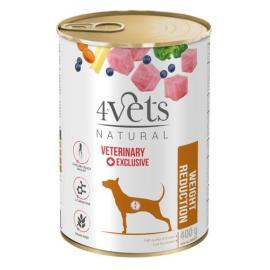 4vets Natural Veterinary Exclusive Weight Reduction 400g