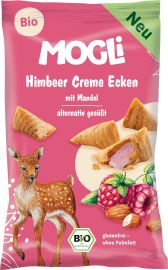 Mogli Bio plnené malinové taštičky 30g