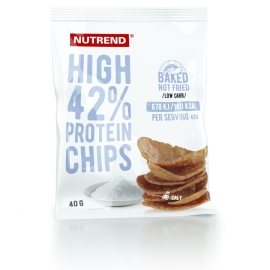 Nutrend High Protein Chips soľ 6x40g