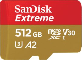 Sandisk Micro SDXC Extreme + Adaptér UHS-I U3 512GB