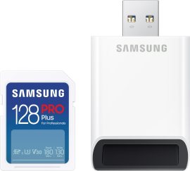 Samsung SDXC PRO Plus + USB adaptér 128GB