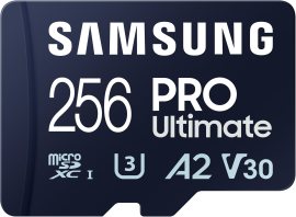 Samsung Micro SDXC PRO Ultimate + SD adaptér 256GB