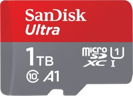 Sandisk Micro SDXC Ultra + SD adaptér 1TB